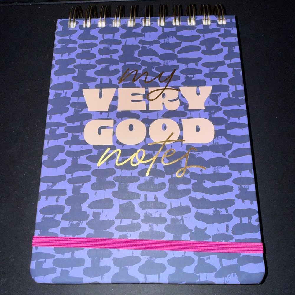 Tabitha Brown Notepad 6x8 Purple NEW My Very Good Notes Spiral 200 Pages